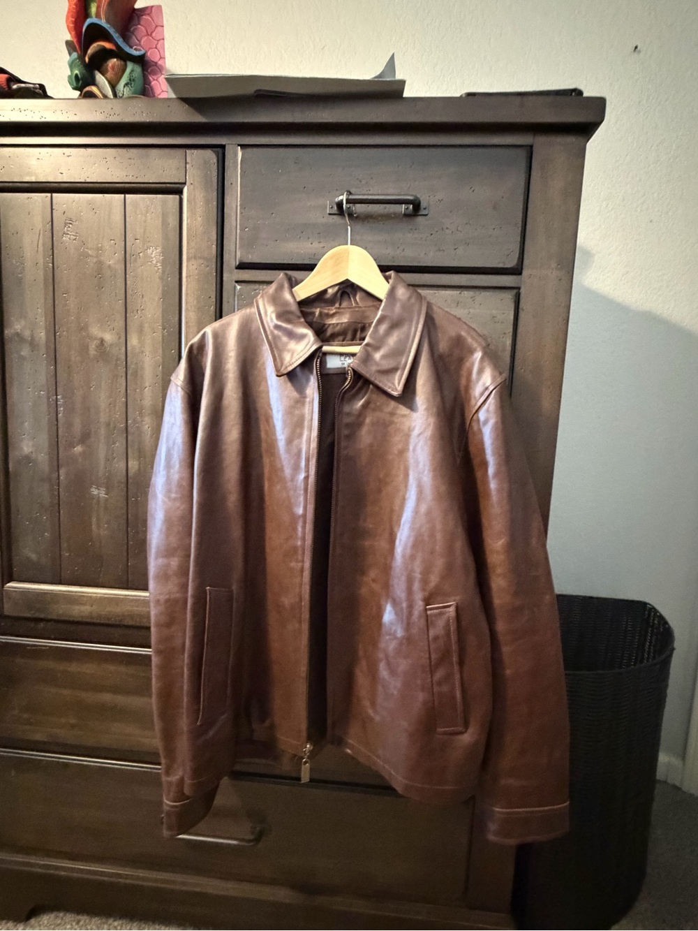 Wilsons Vintage Leather Brown Men's Bomber Jacket